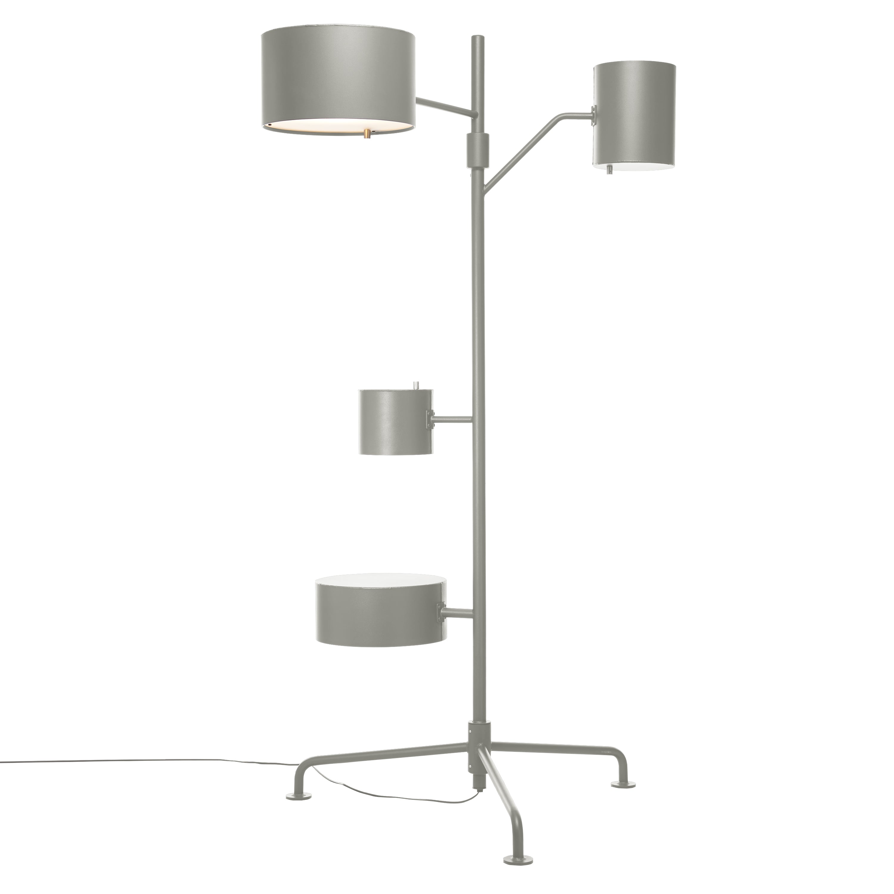 Statistocrat Floor Lamp: Silk Grey