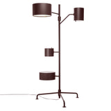 Statistocrat Floor Lamp: Mahogany Brown