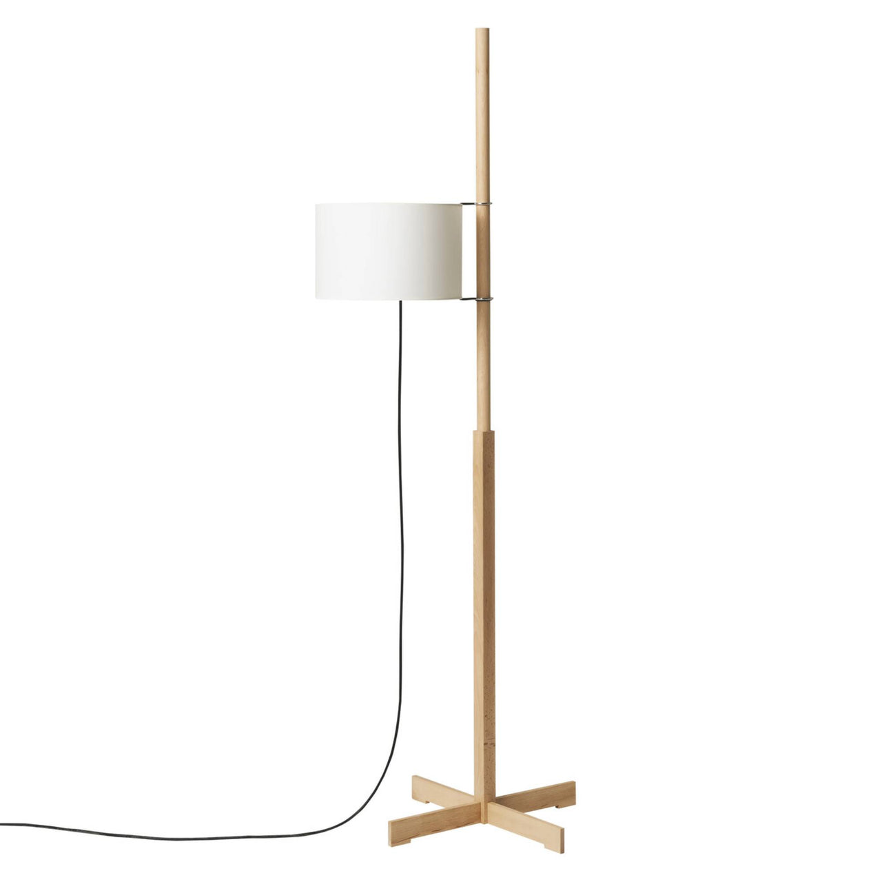 TMM Floor Lamp: White + Beech