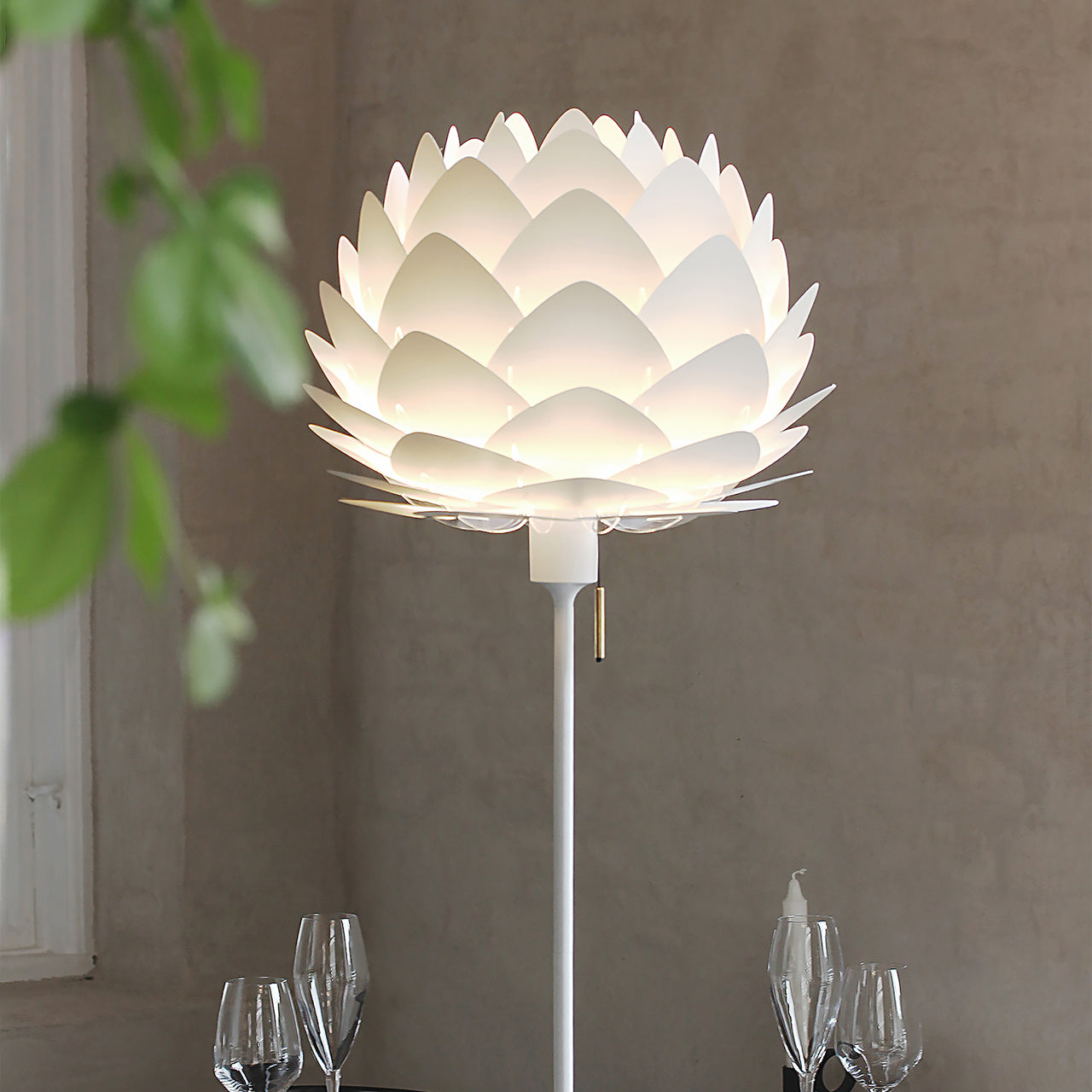 Aluvia Champagne Floor Lamp