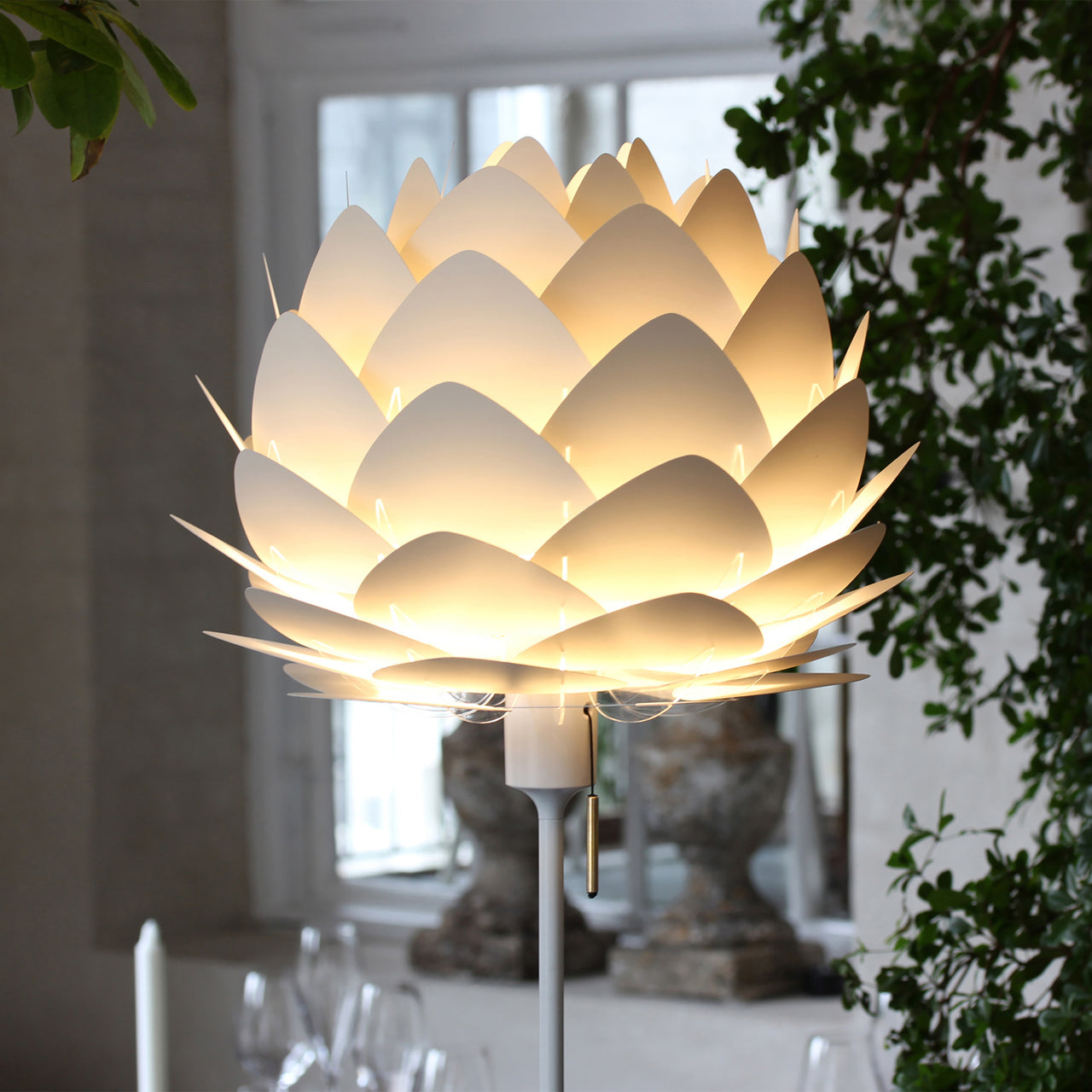 Aluvia Champagne Floor Lamp