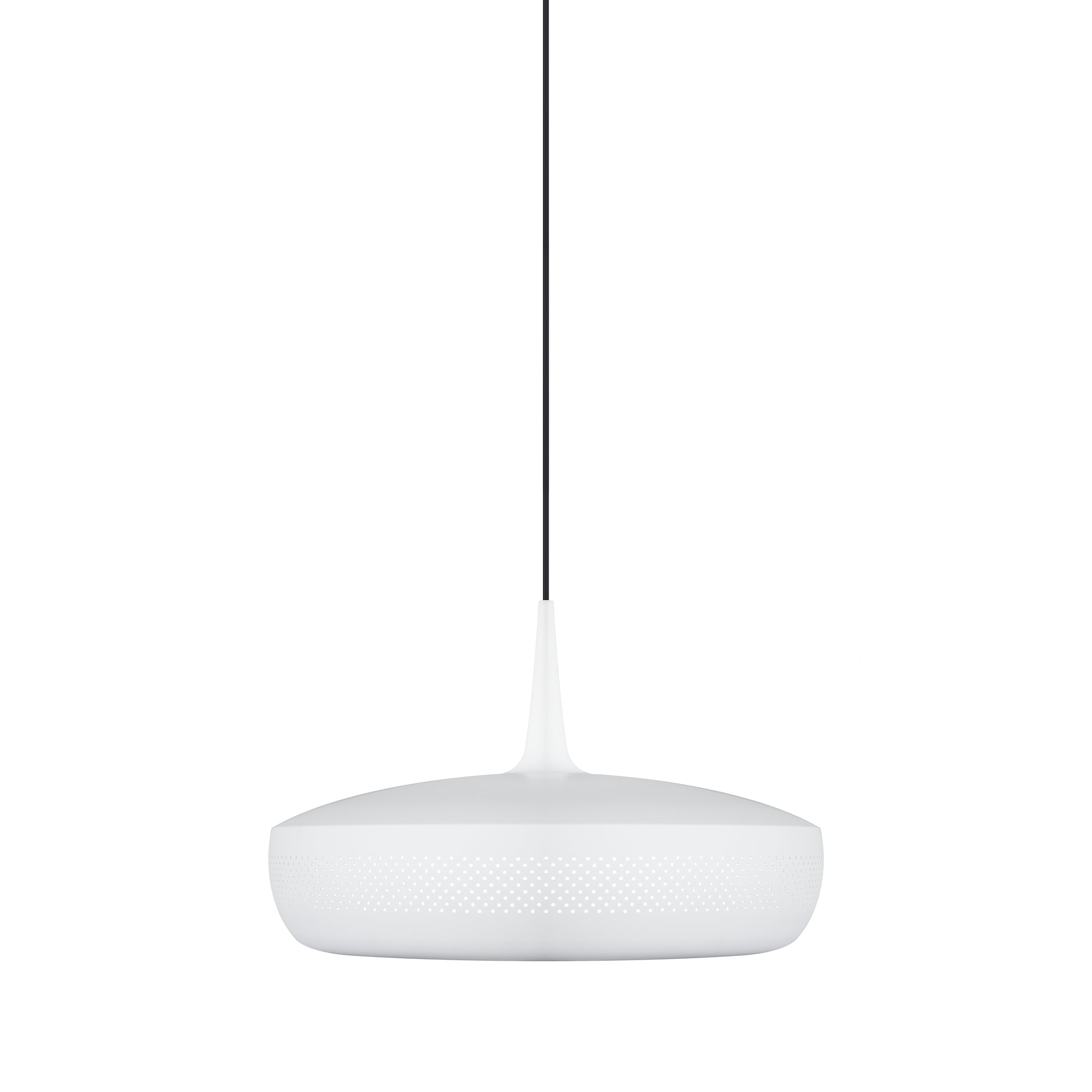 Clava Dine Pendant: Matt White + Black + Plug-in