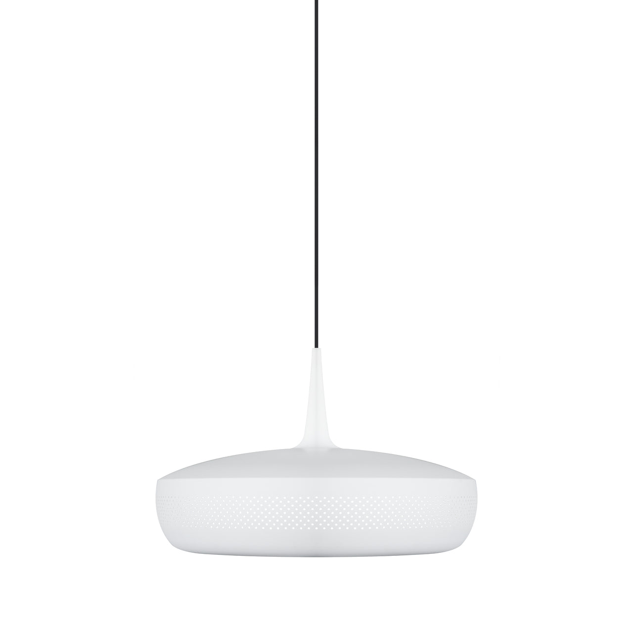 Clava Dine Pendant: Matt White + Black + Plug-in