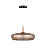 Clava Dine Pendant: Polished Copper + Black + Canopy