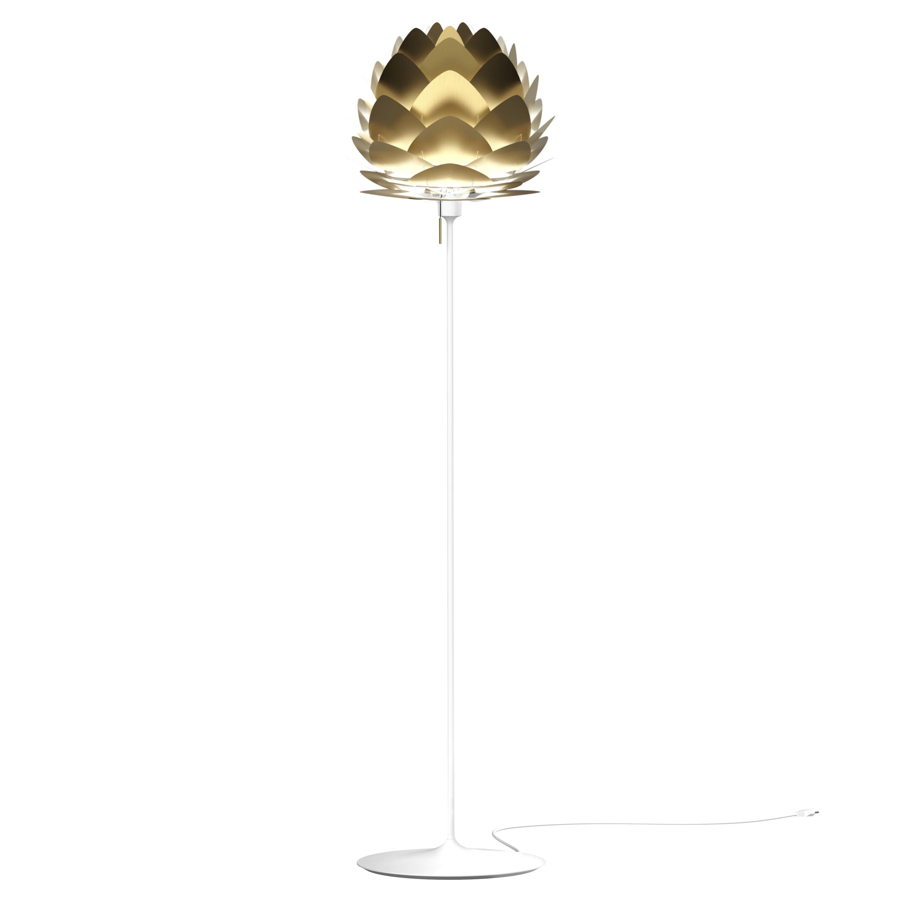 Aluvia Champagne Floor Lamp: Medium - 23.3