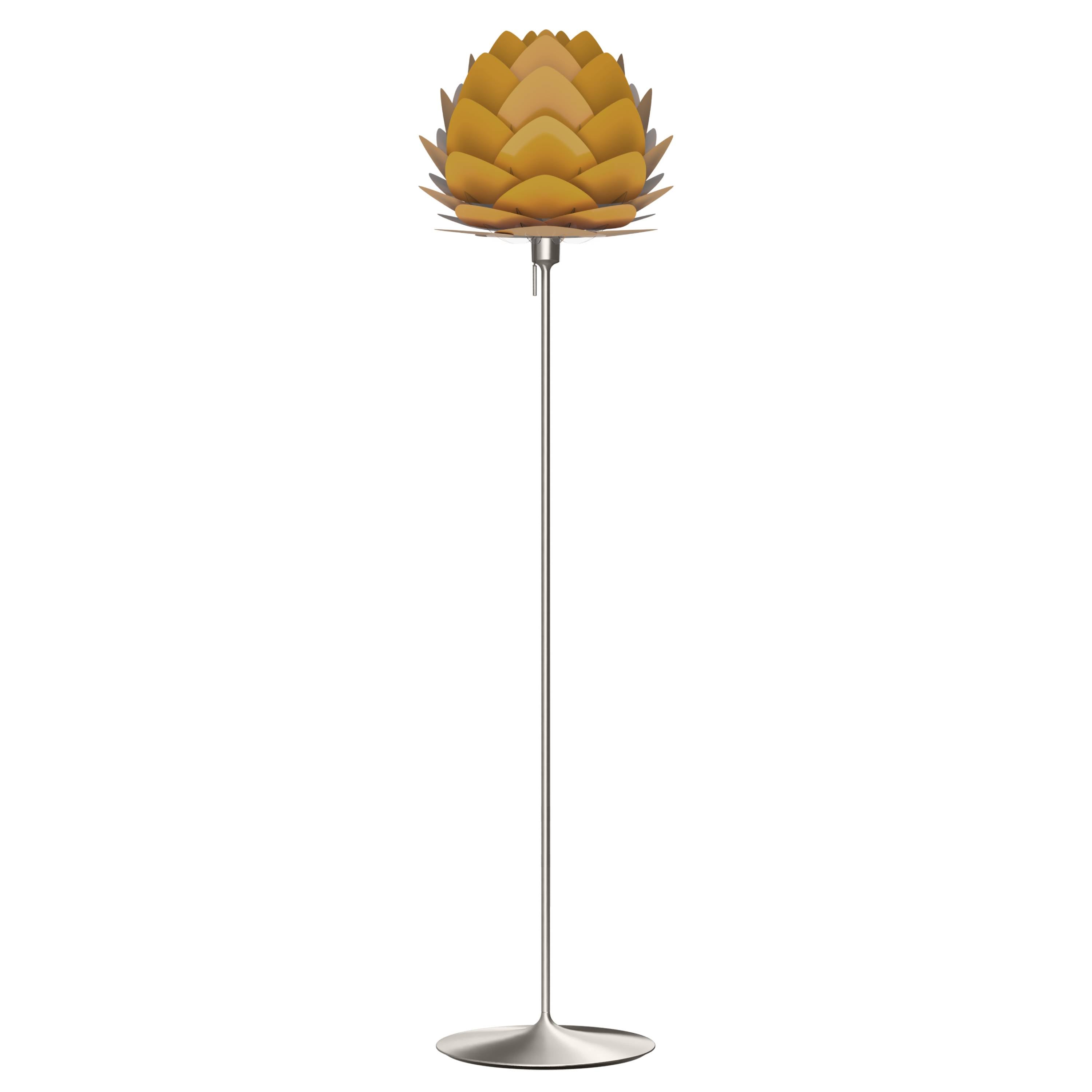 Aluvia Champagne Floor Lamp: Medium - 23.3