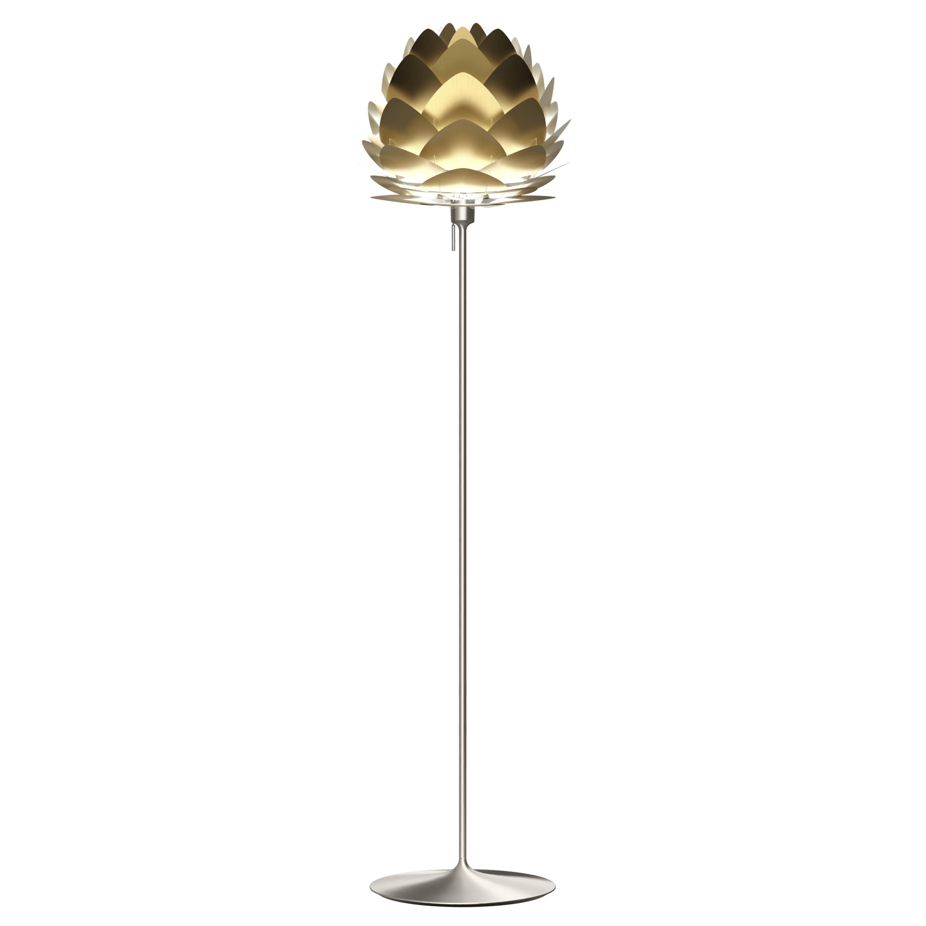 Aluvia Champagne Floor Lamp: Medium - 23.3