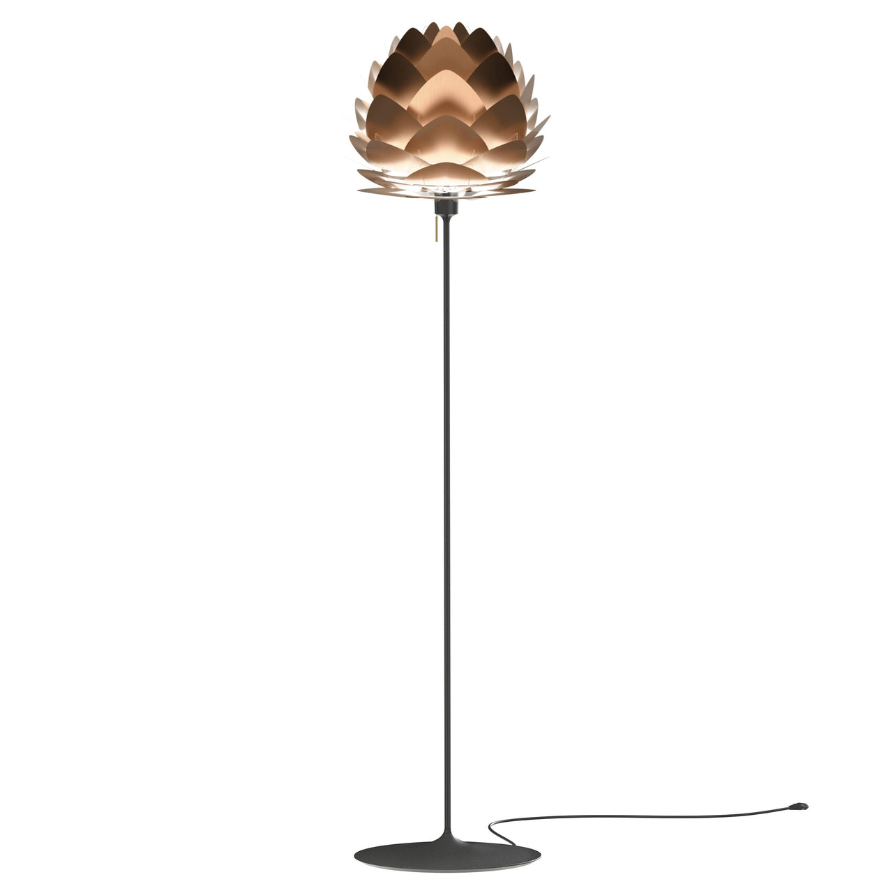 Aluvia Champagne Floor Lamp: Medium - 23.3