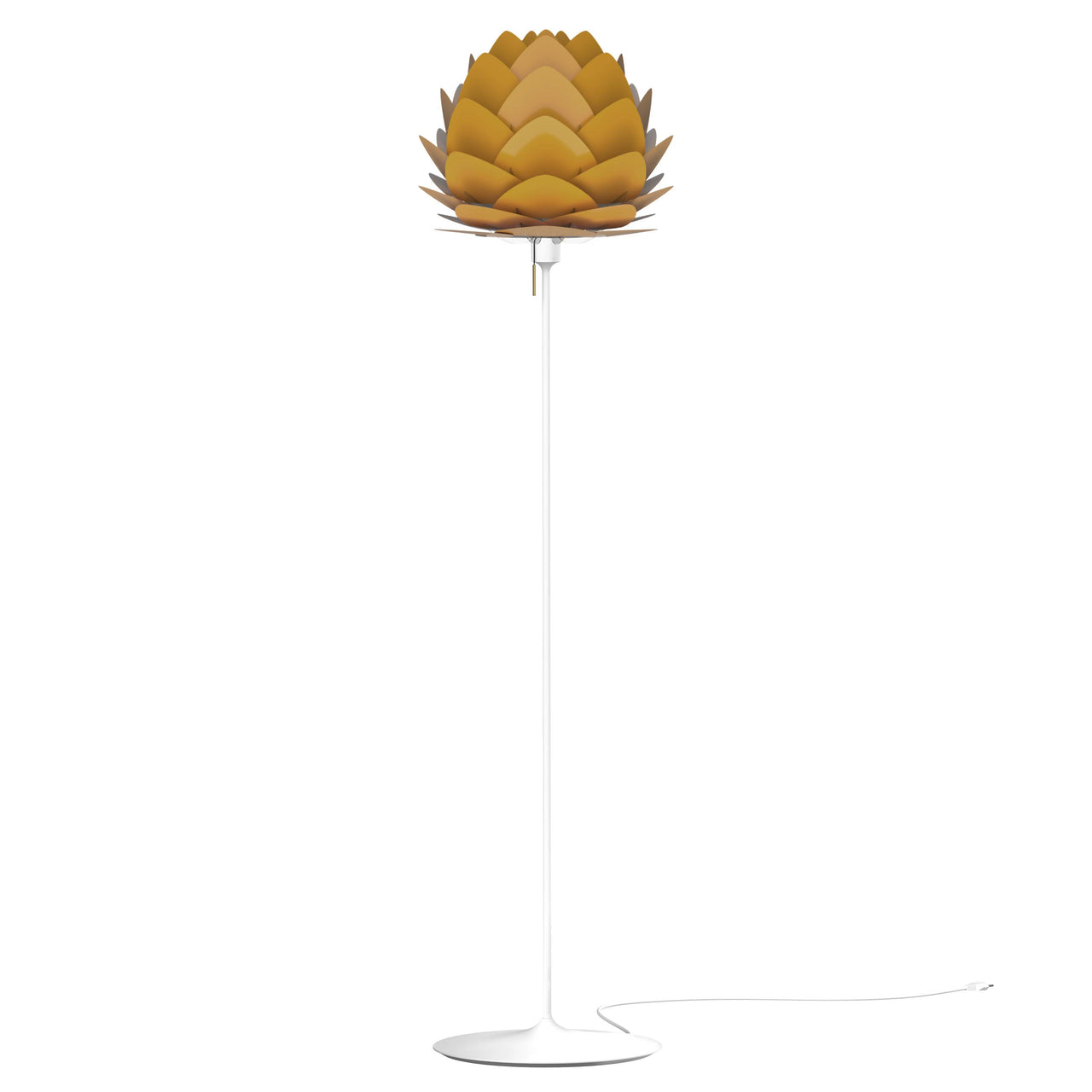 Aluvia Champagne Floor Lamp: Medium - 23.3