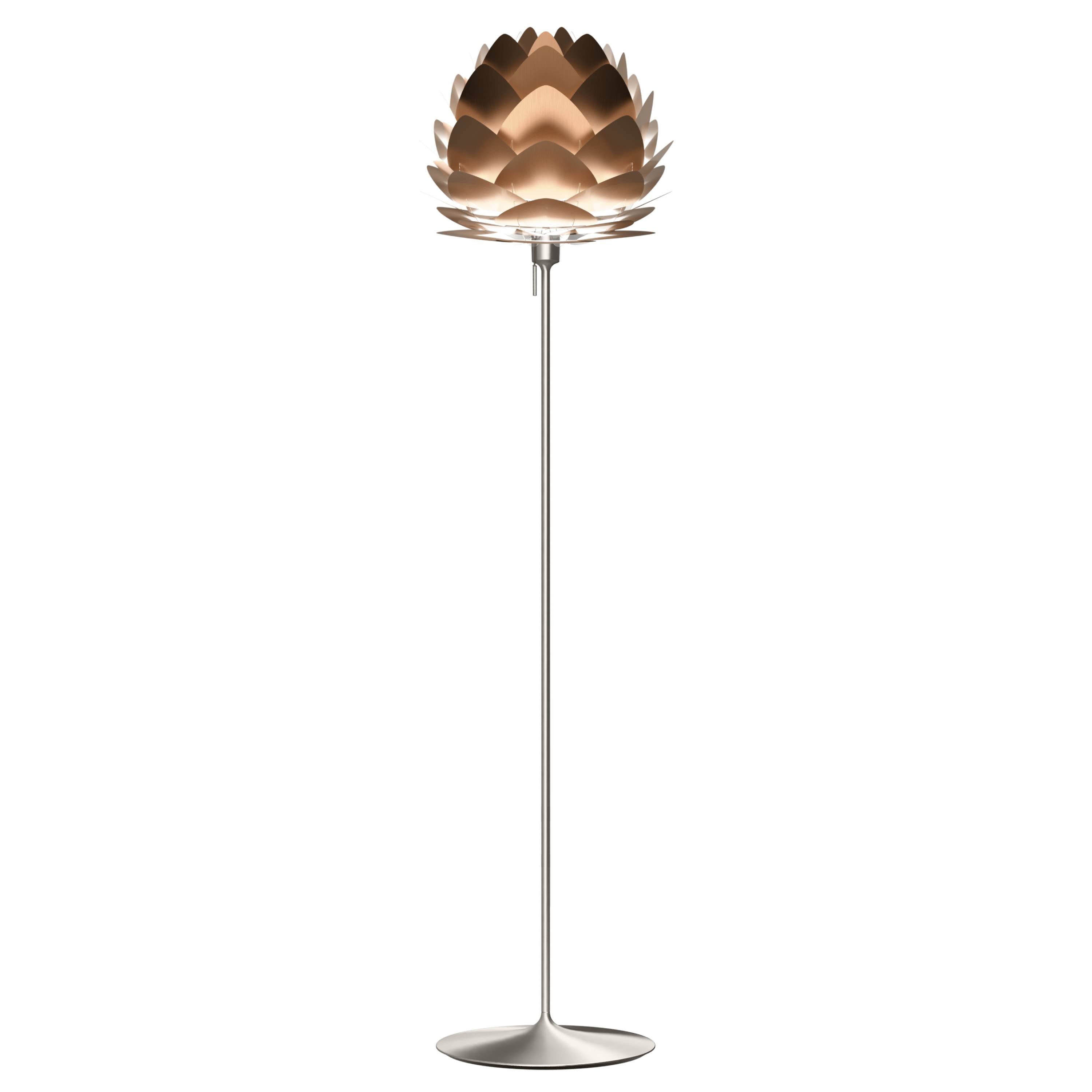 Aluvia Champagne Floor Lamp: Medium - 23.3