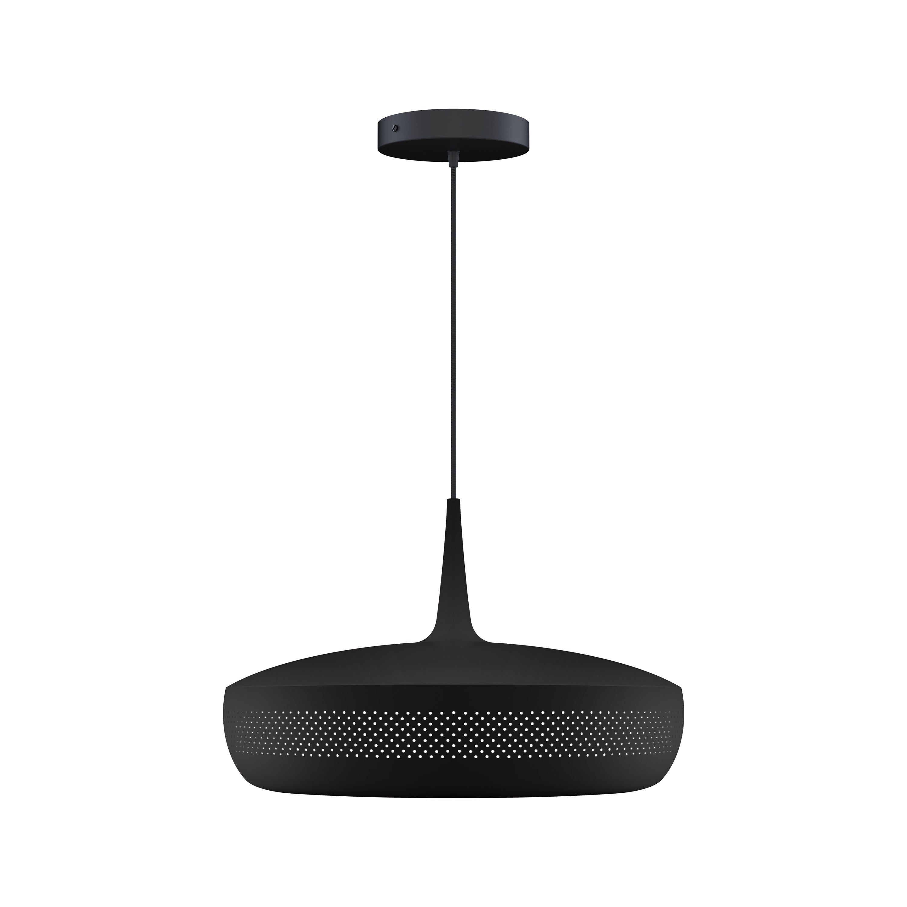 Clava Dine Pendant: Black + Black + Canopy