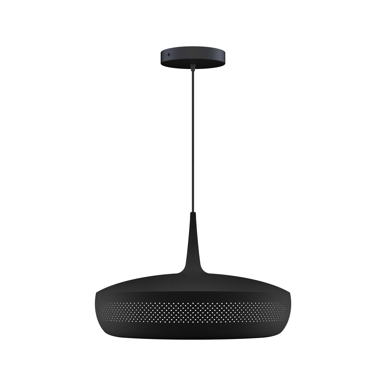 Clava Dine Pendant: Black + Black + Canopy