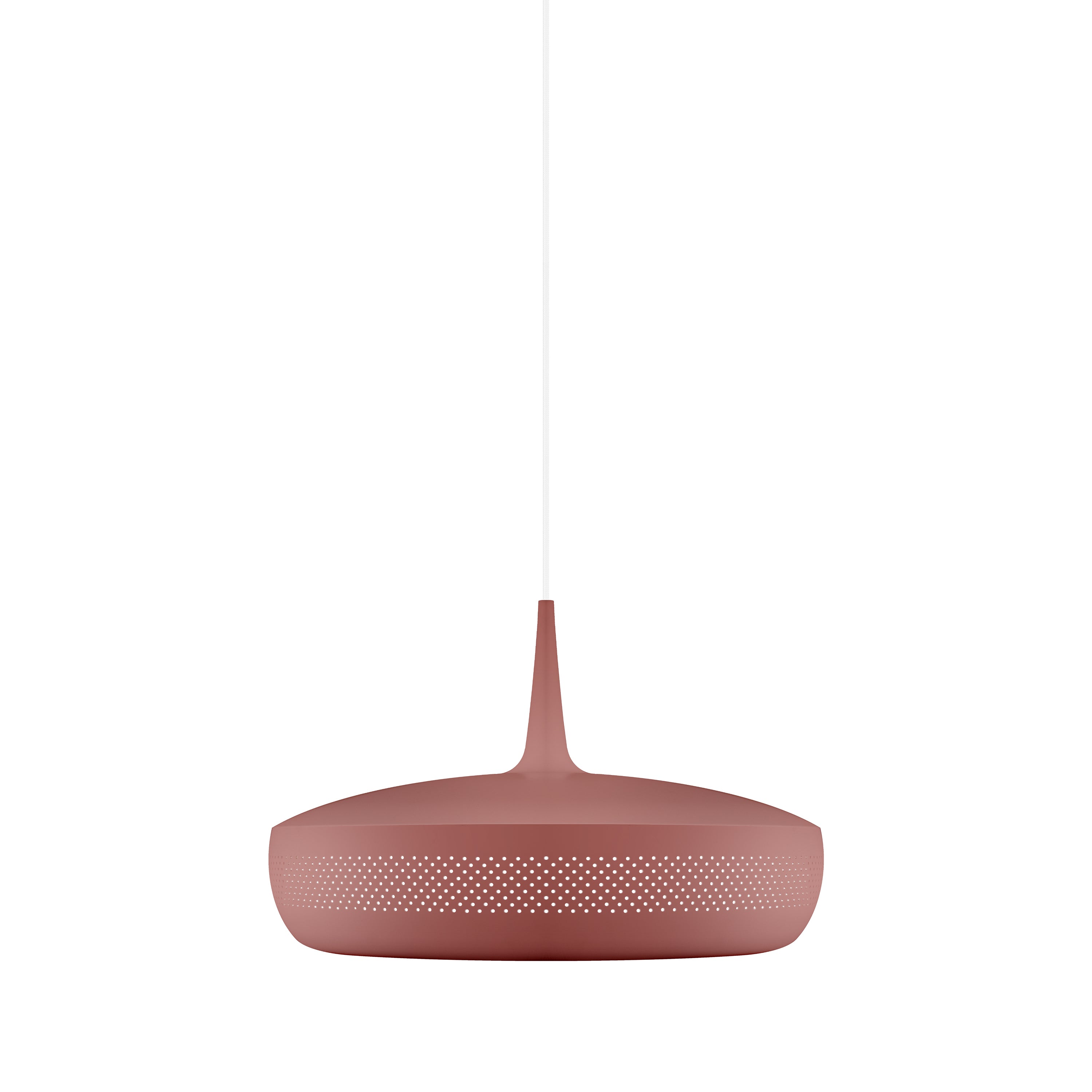 Clava Dine Pendant: Red Earth + White + Plug-in