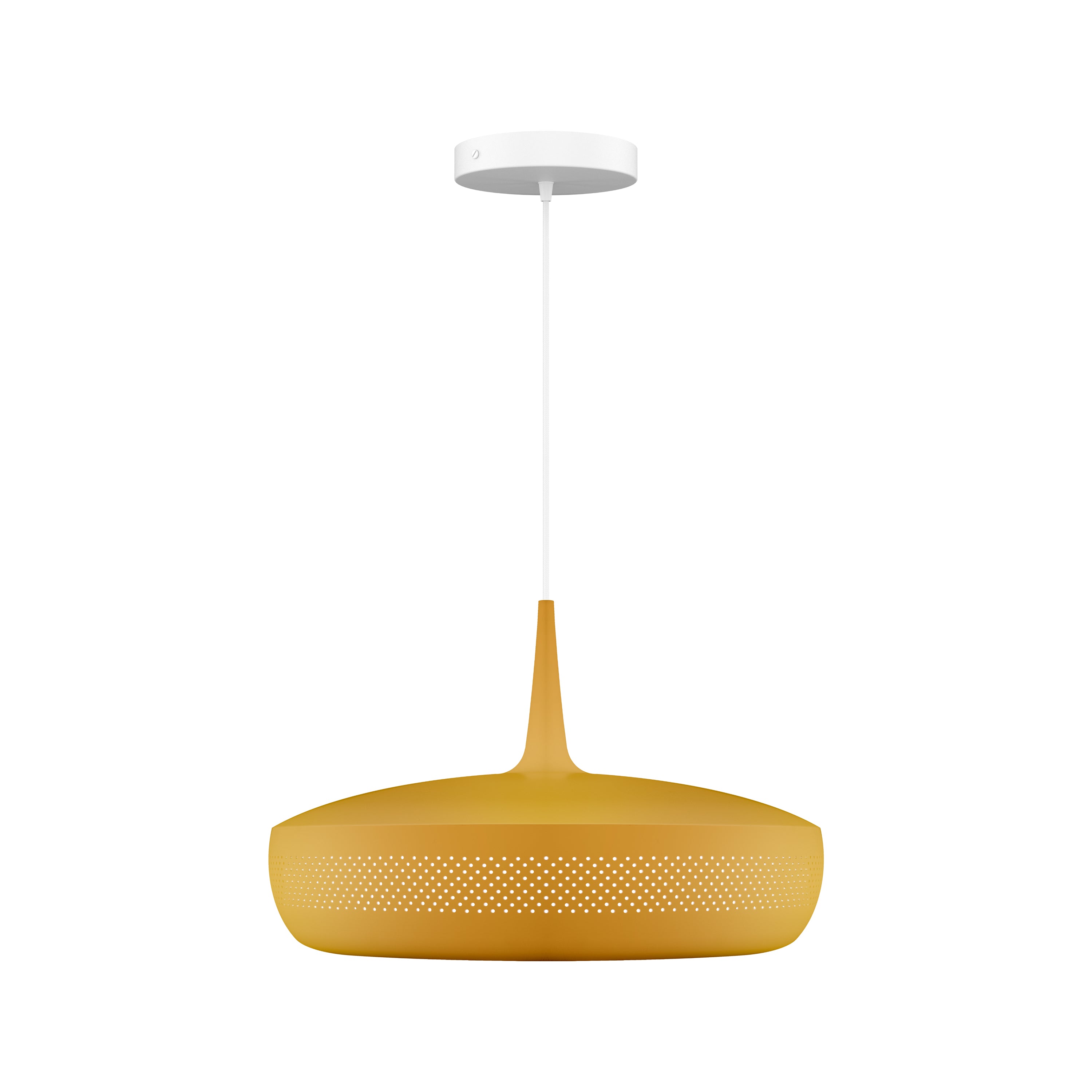 Clava Dine Pendant: Ochre + White + Canopy