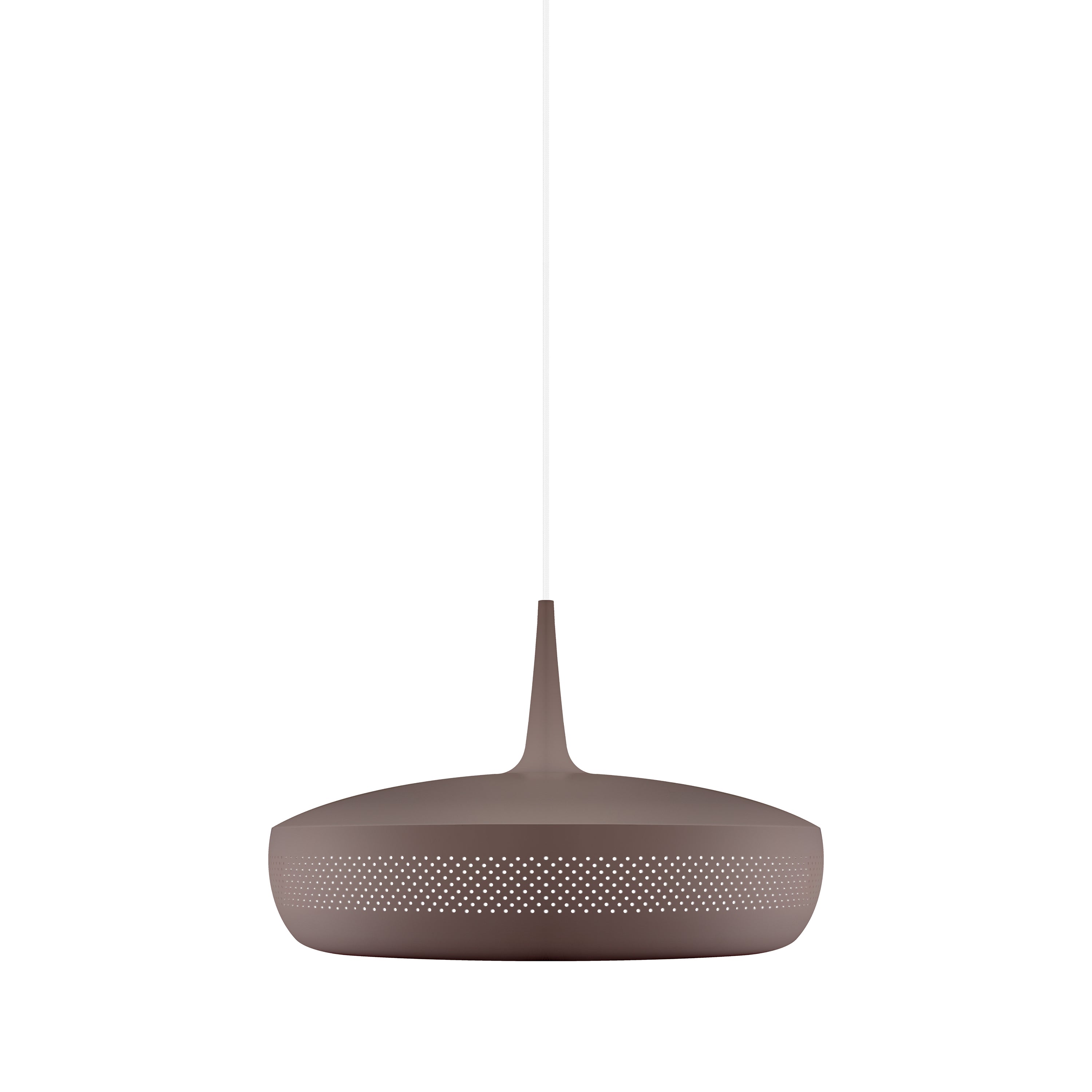 Clava Dine Pendant: Umber + White + Plug-in