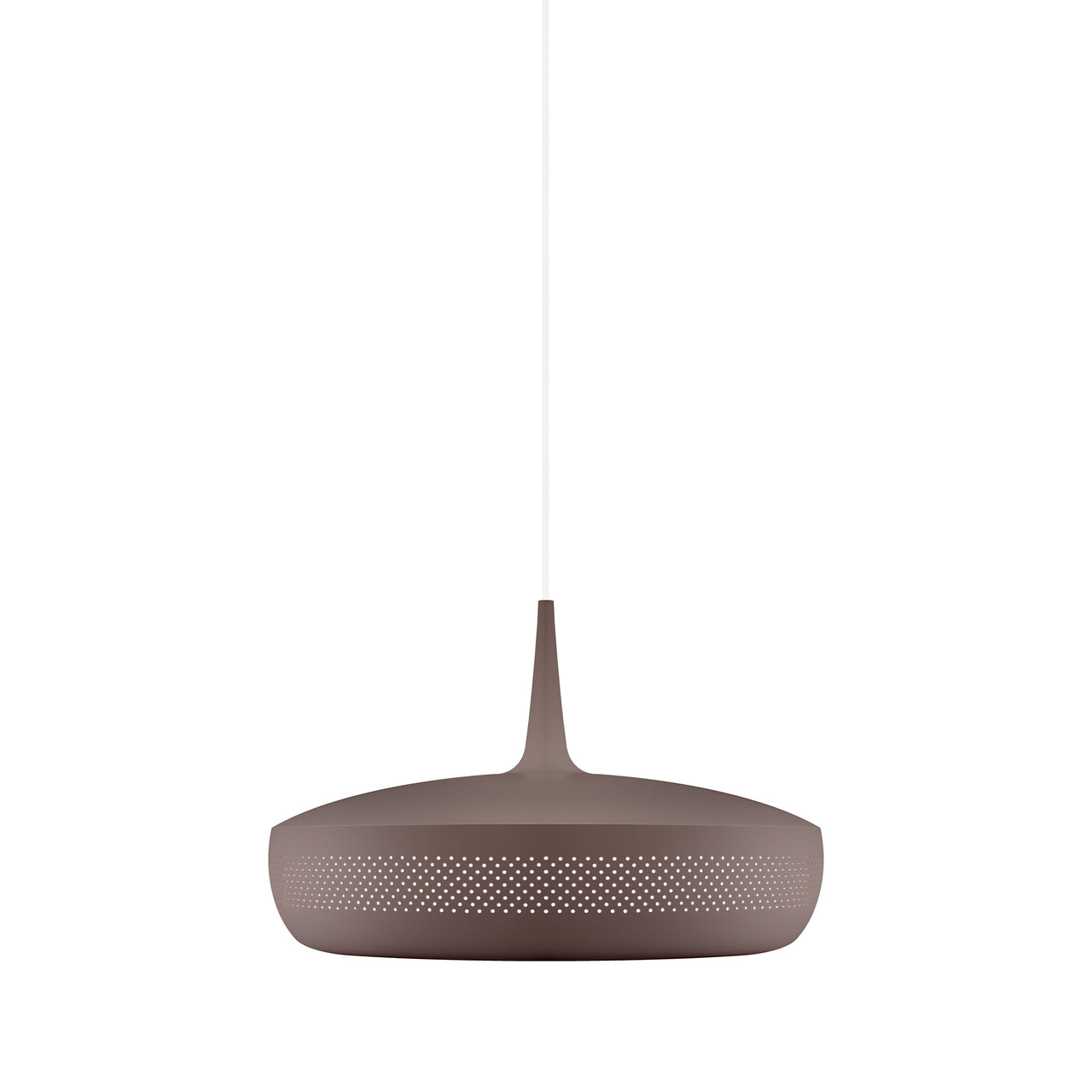 Clava Dine Pendant: Umber + White + Plug-in