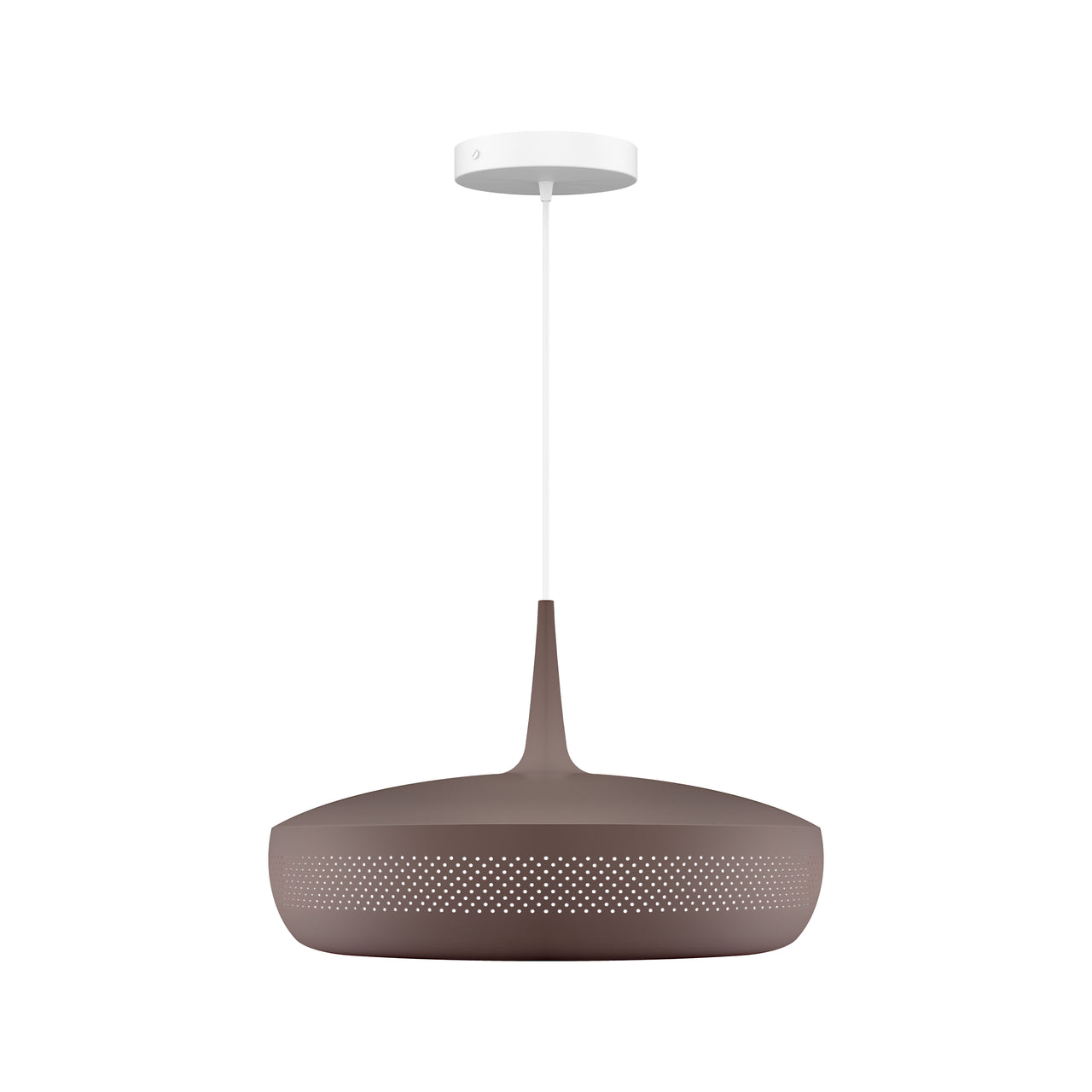 Clava Dine Pendant: Umber + White + Canopy