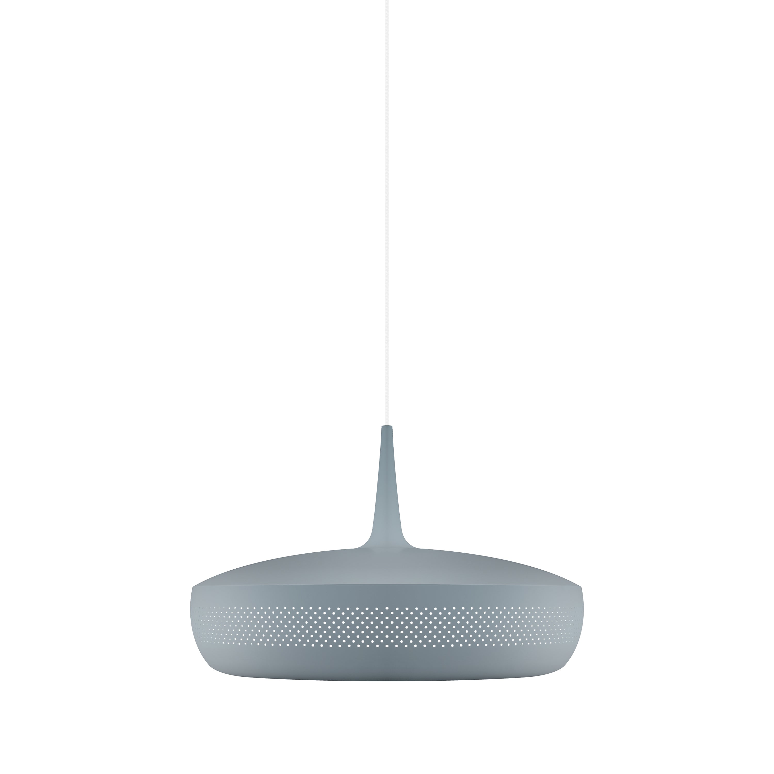 Clava Dine Pendant: Slate + White + Plug-in