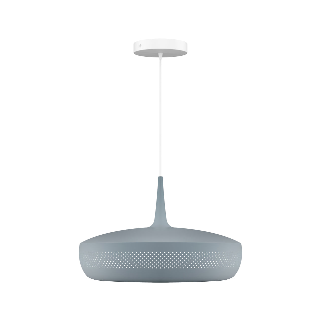 Clava Dine Pendant: Slate + White + Canopy