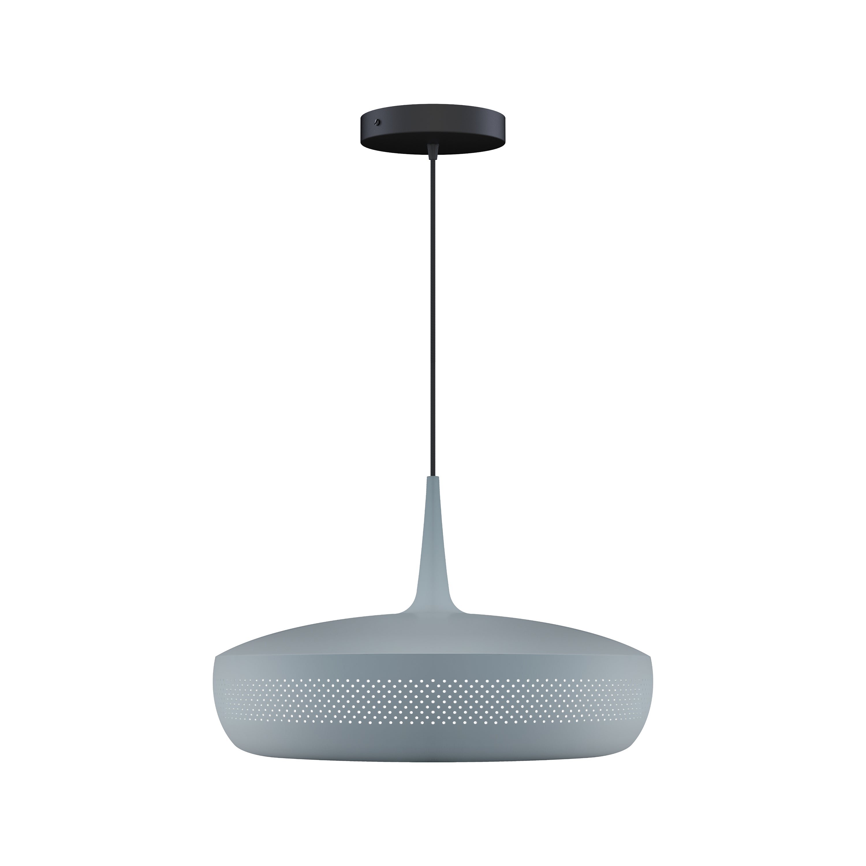 Clava Dine Pendant: Slate + Black + Canopy