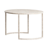 BK Side Table: Round + Light Emperador + Large - 23.6