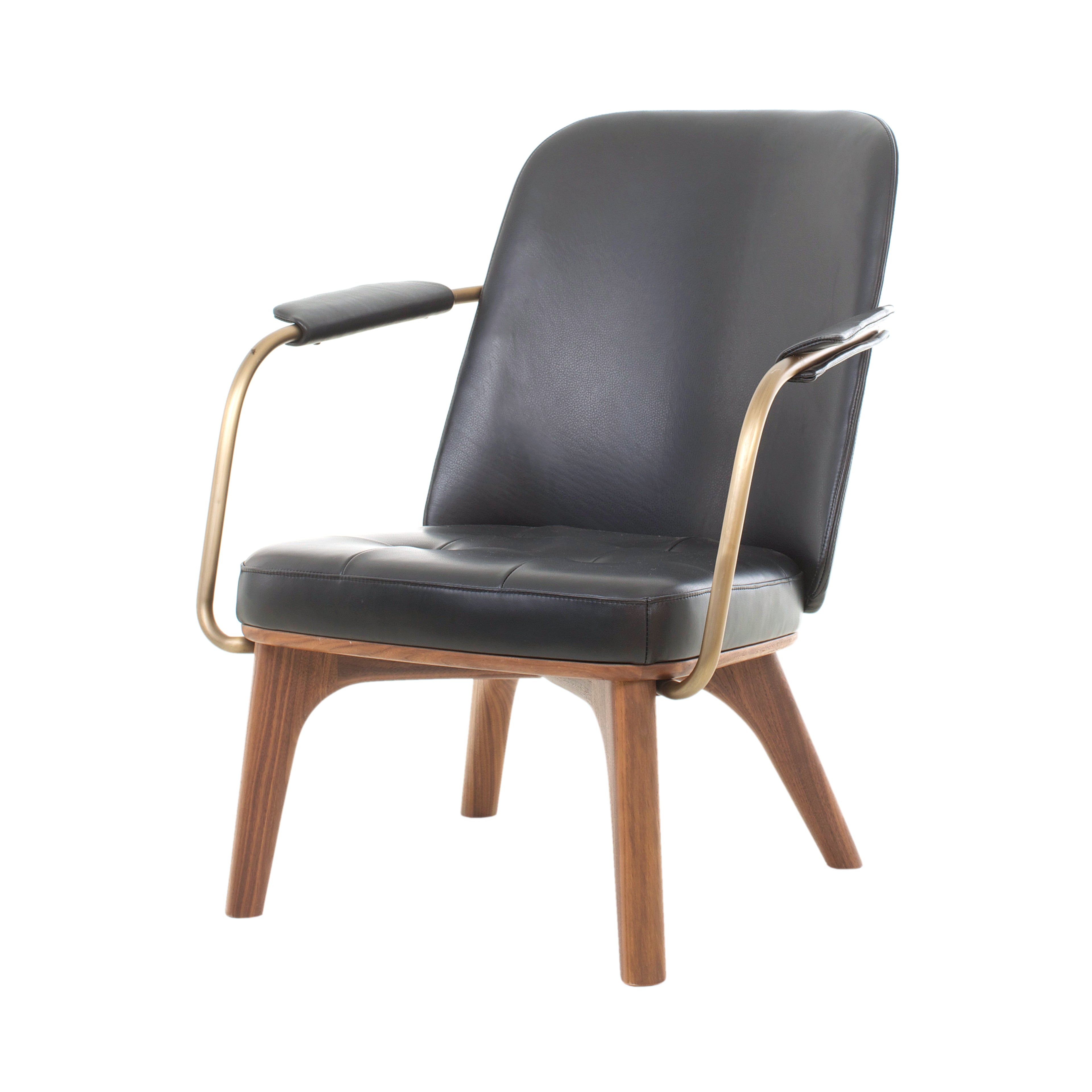 Utility Lounge Chair: Natural Walnut