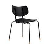 VLA26T Stacking Vega Chair: Black Oak