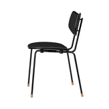 VLA26P Stacking Vega Chair: Black Oak