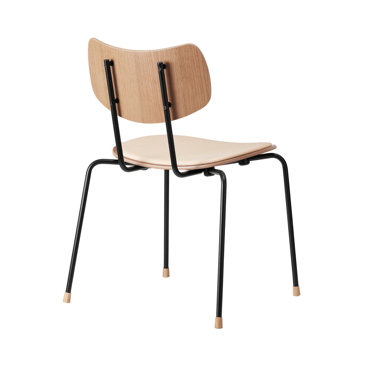 VLA26P Stacking Vega Chair: Lacquered Oak