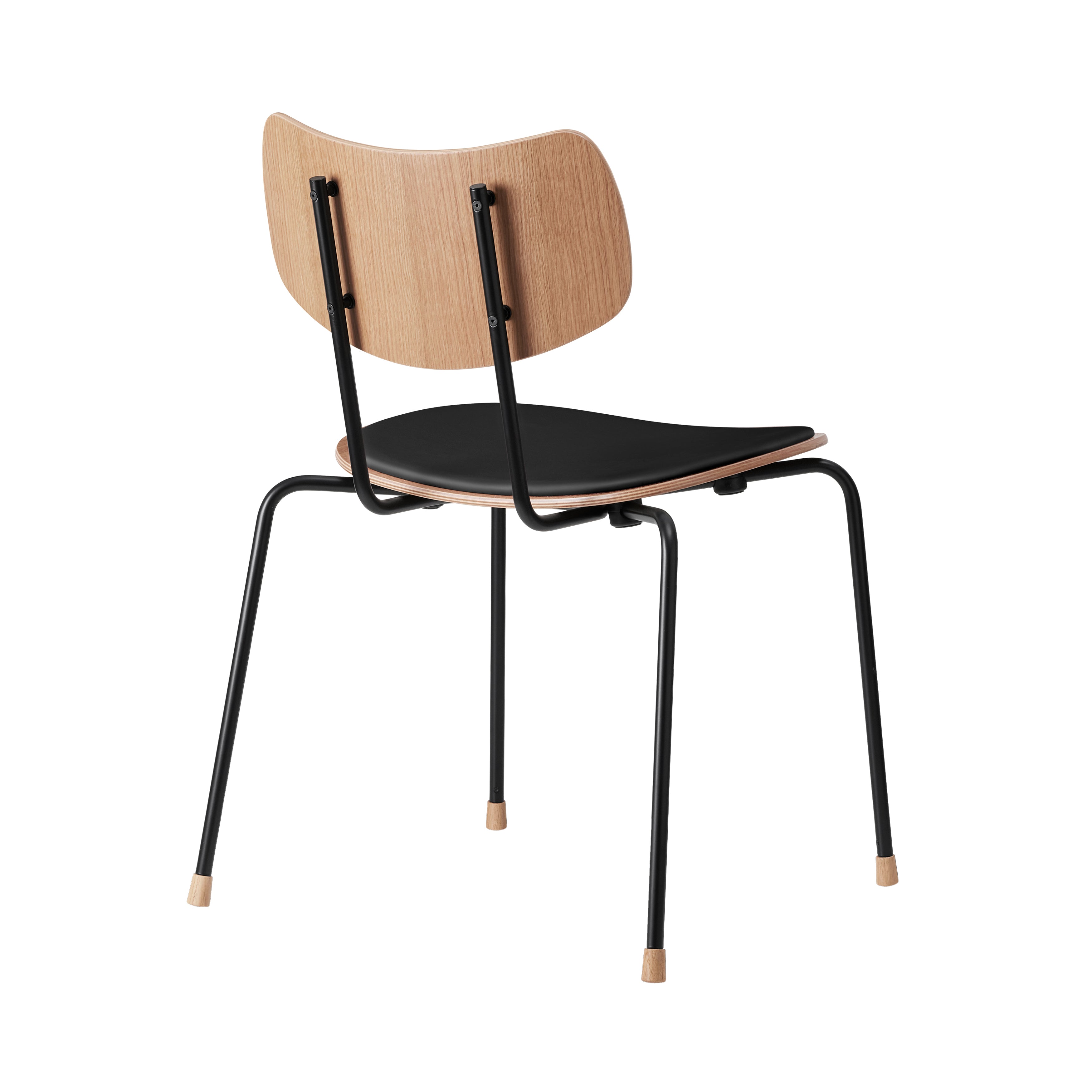 VLA26P Stacking Vega Chair: Lacquered Oak