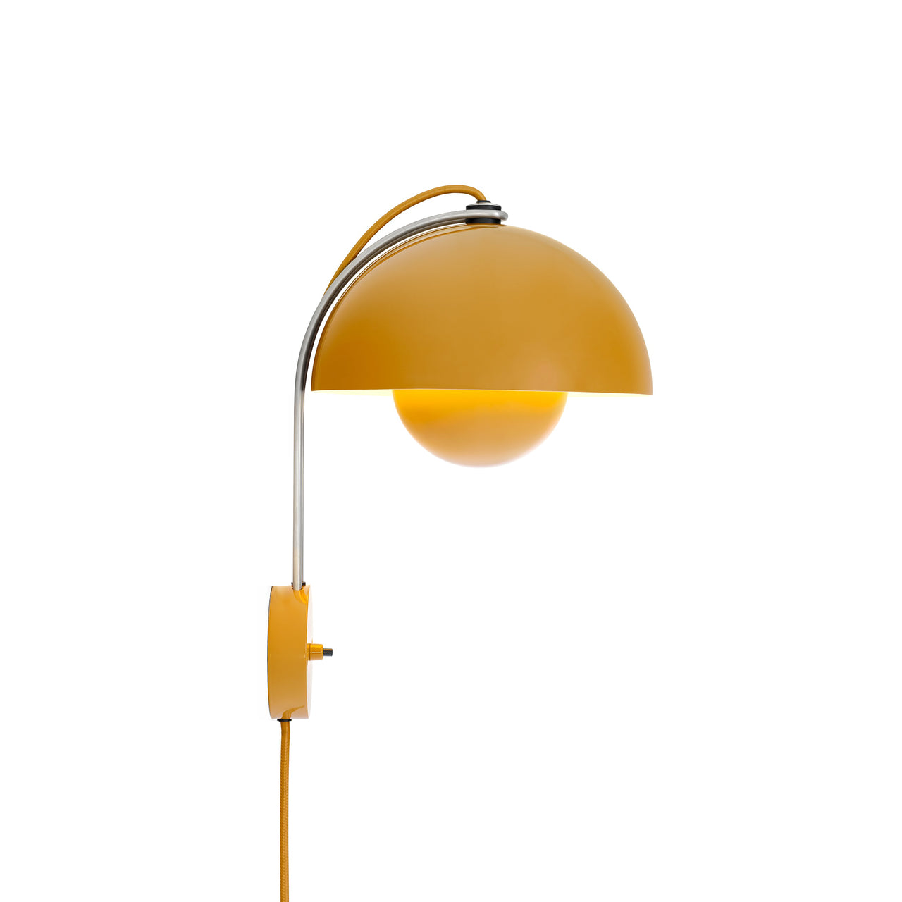 Flowerpot Wall Lamp VP8: Mustard