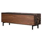 Vitrum Cabinet: Emperador Ceramic + Canaletto Walnut