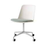 Rely Chair HW22: Polished Aluminum + White 