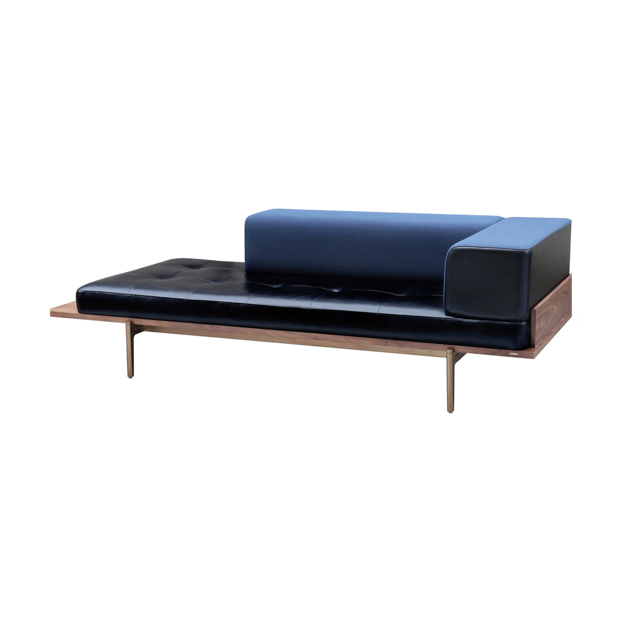 Discipline Sofa: Corner + Natural Walnut