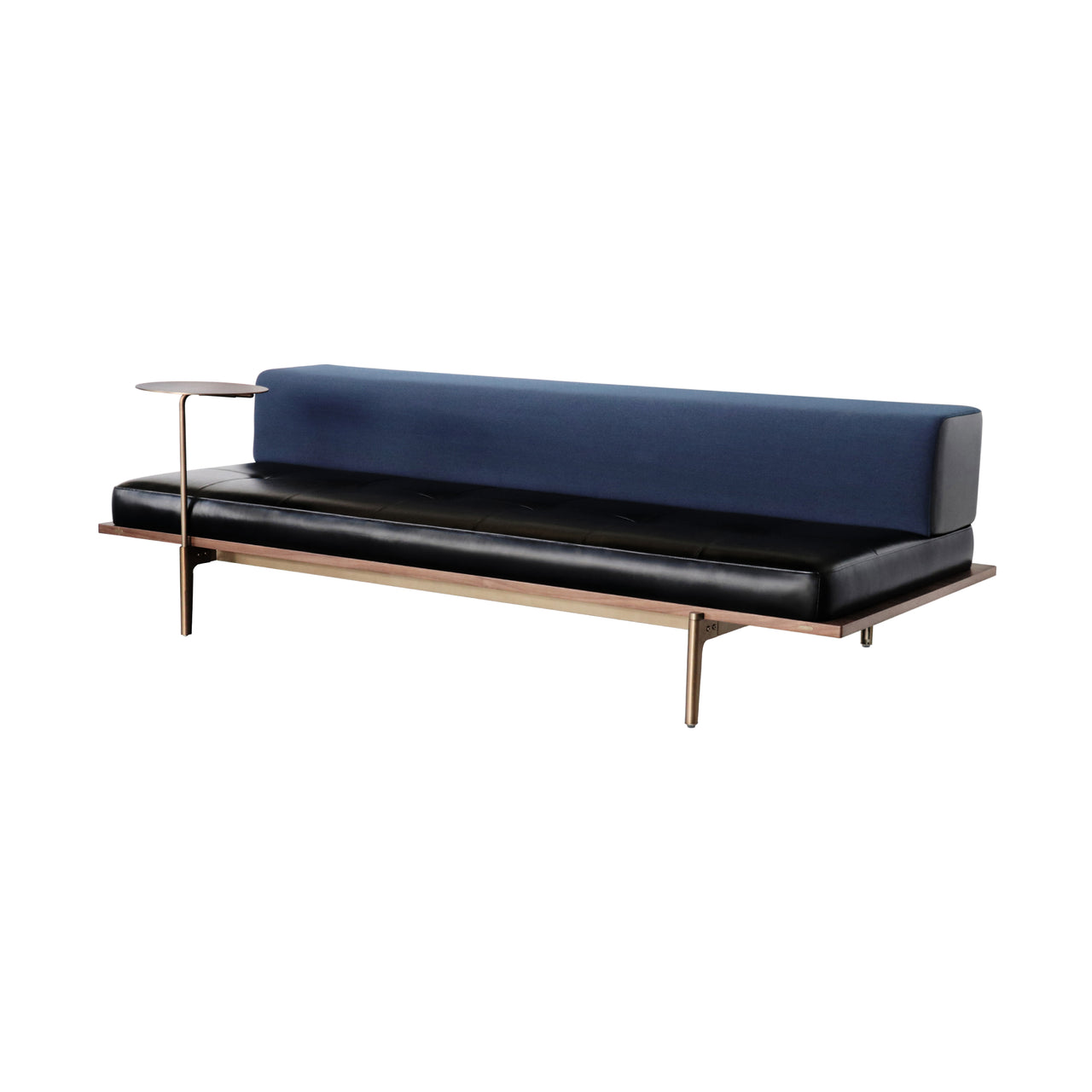 Discipline Sofa: Straight + Natural Walnut