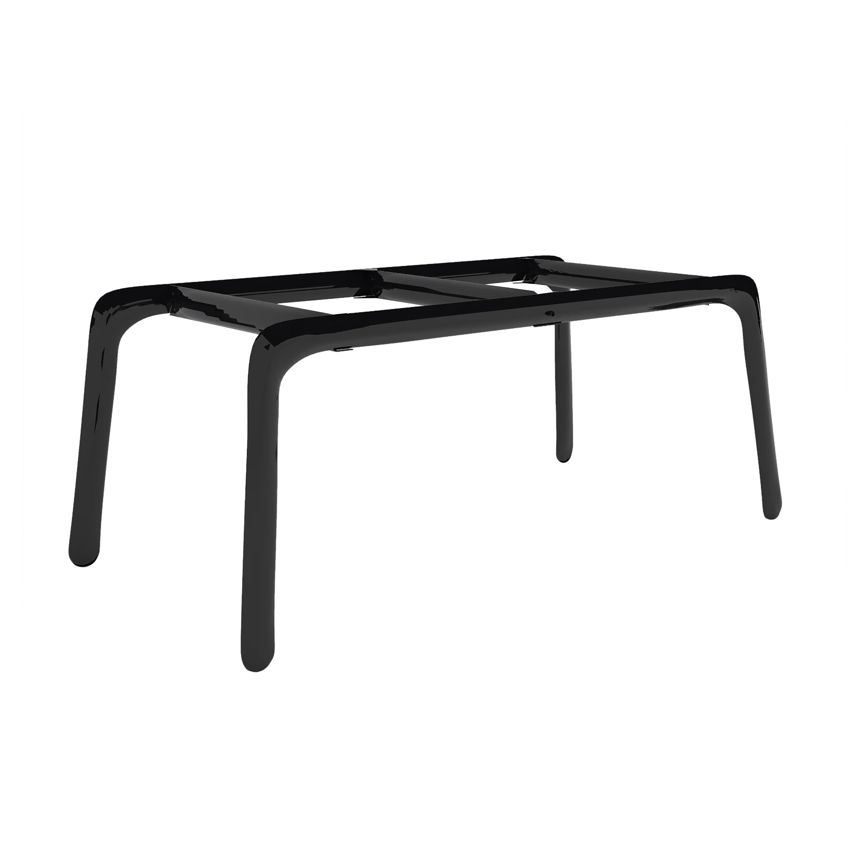 Most Table Base: Black Glossy Carbon Steel