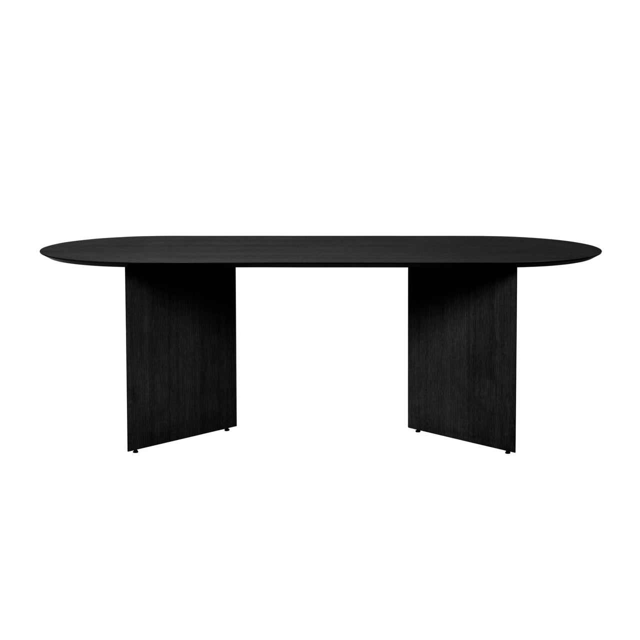 Mingle Oval Table: Black oak