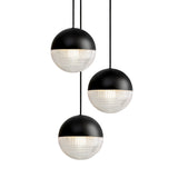 Little Lens Flair Chandelier: Matte Black 