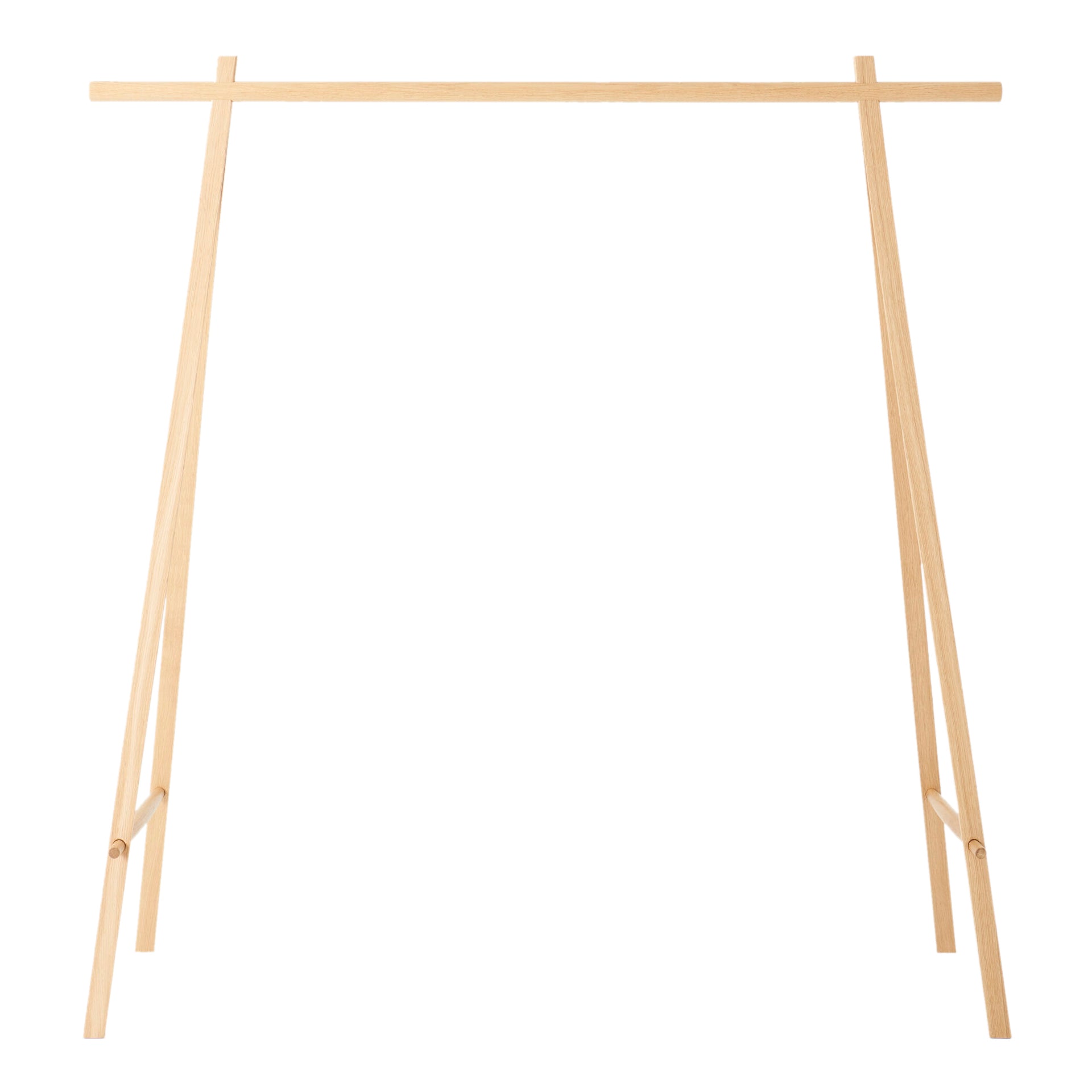 Coat Stand: Large + Oak + Brass