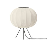 Knit-Wit Floor Lamp: Round 45 + Low + Pearl White