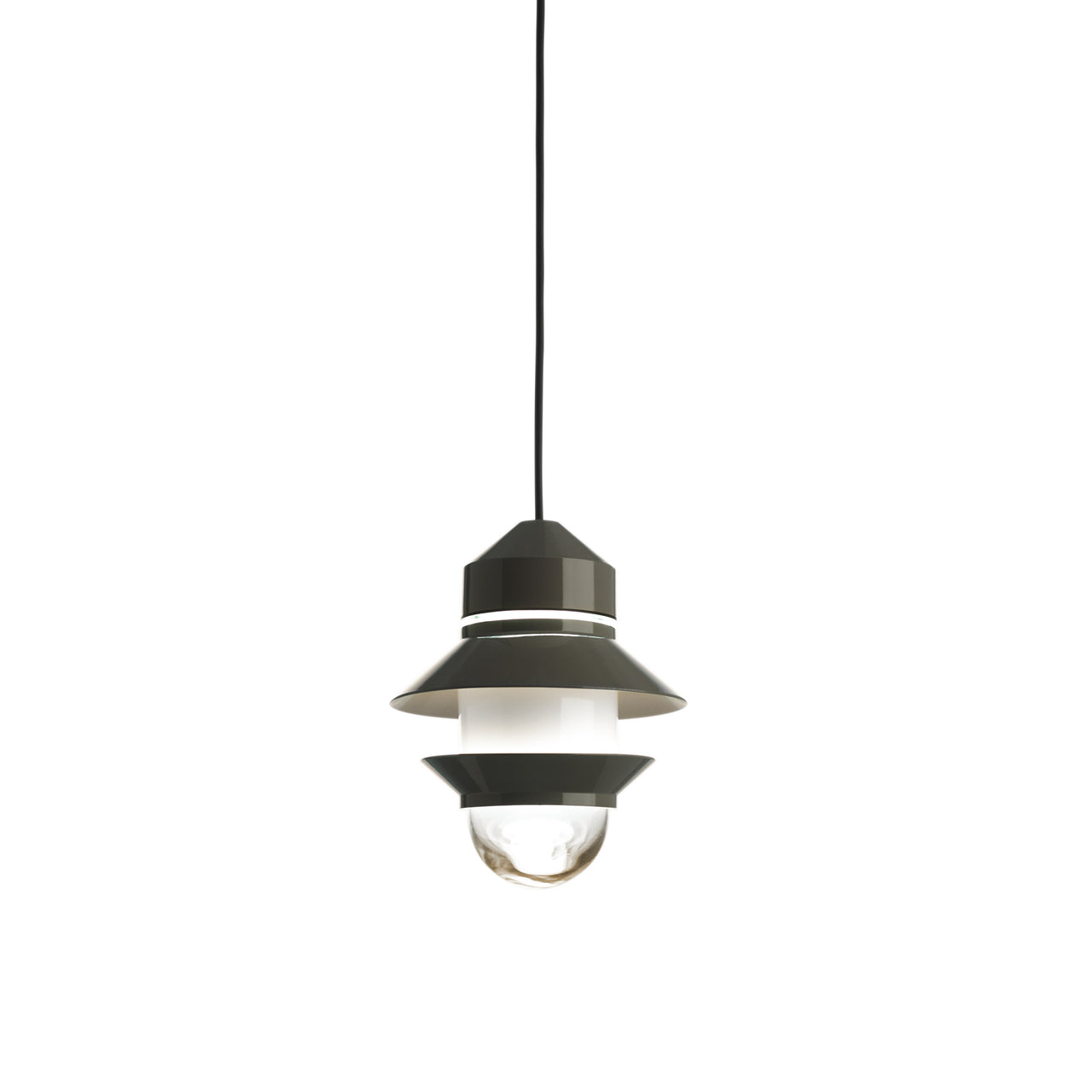 Santorini IP65 Light with Canopy: Grey