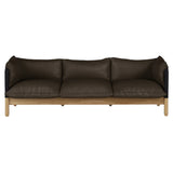 Tepee 3 Seater Sofa: Oak + Black