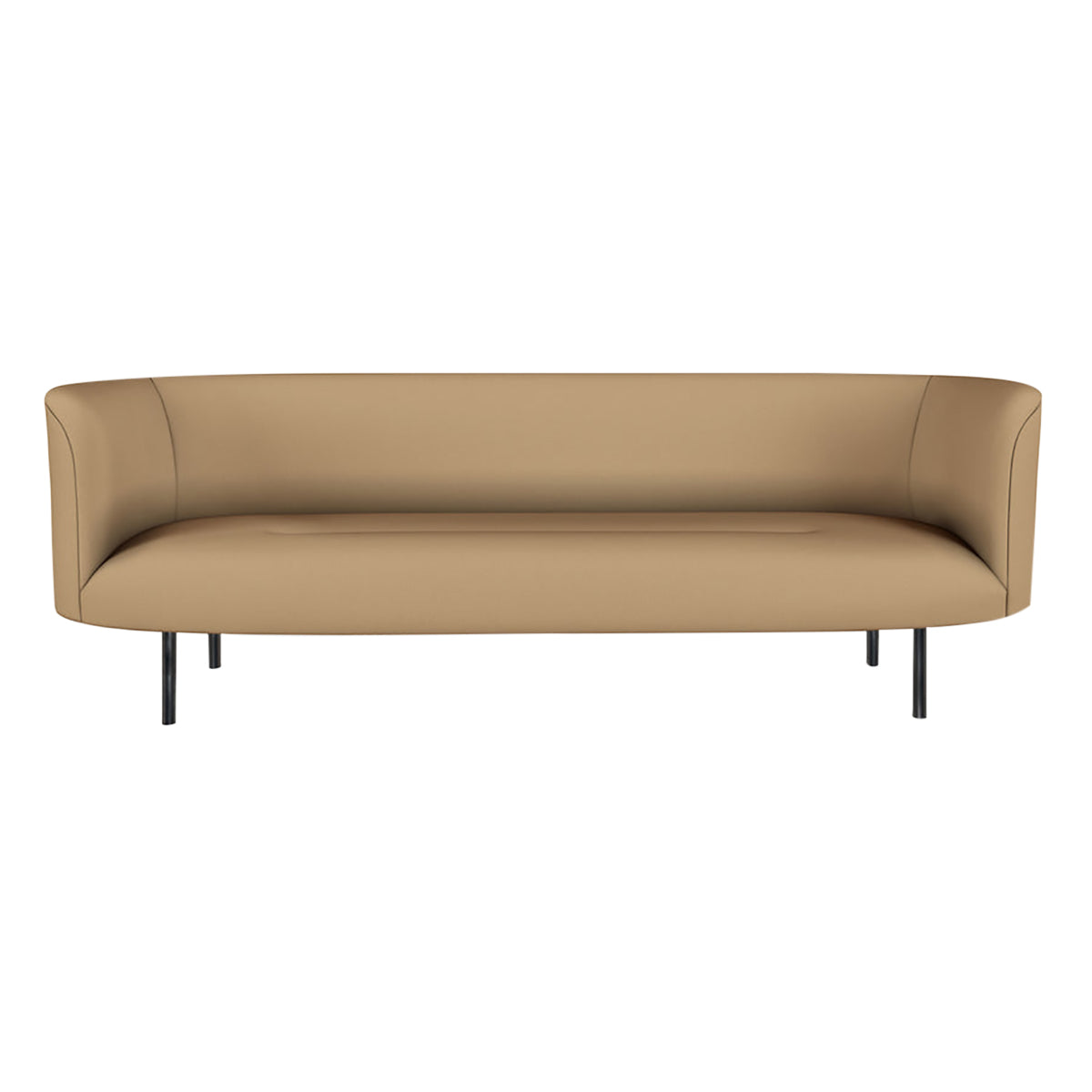 Continuous 3 Seater Sofa: Fixed + Bronze