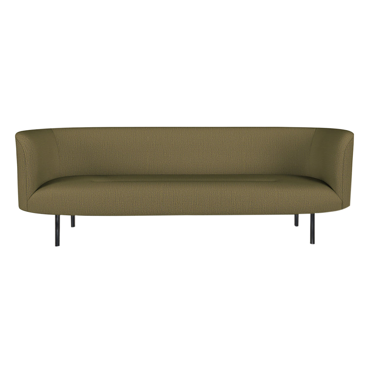 Continuous 3 Seater Sofa: Fixed + Bronze