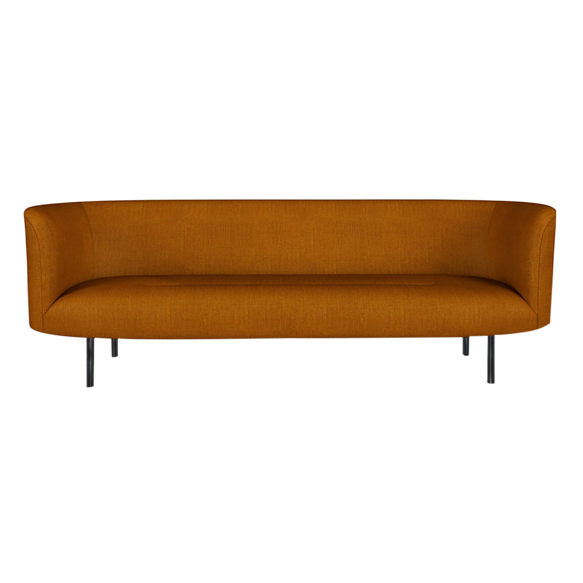 Continuous 3 Seater Sofa: Fixed + Bronze