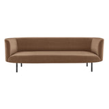 Continuous 3 Seater Sofa: Fixed + Bronze