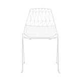 Lucy Stacking Chair: Color + White + Without Seat Pad