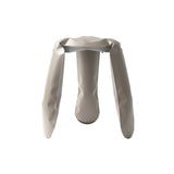 Plopp Stool Standard: Beige Grey Carbon Steel