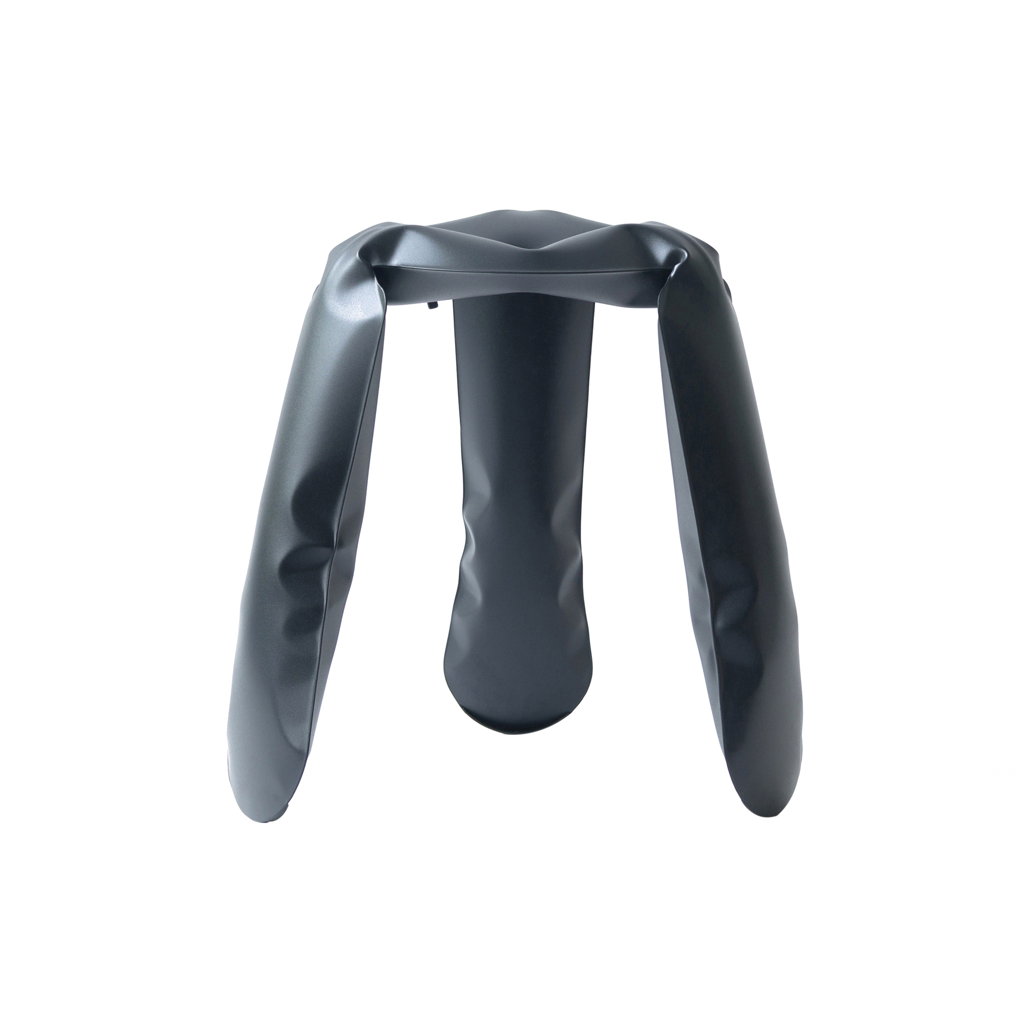 Plopp Stool Standard: Graphite Grey Carbon Steel