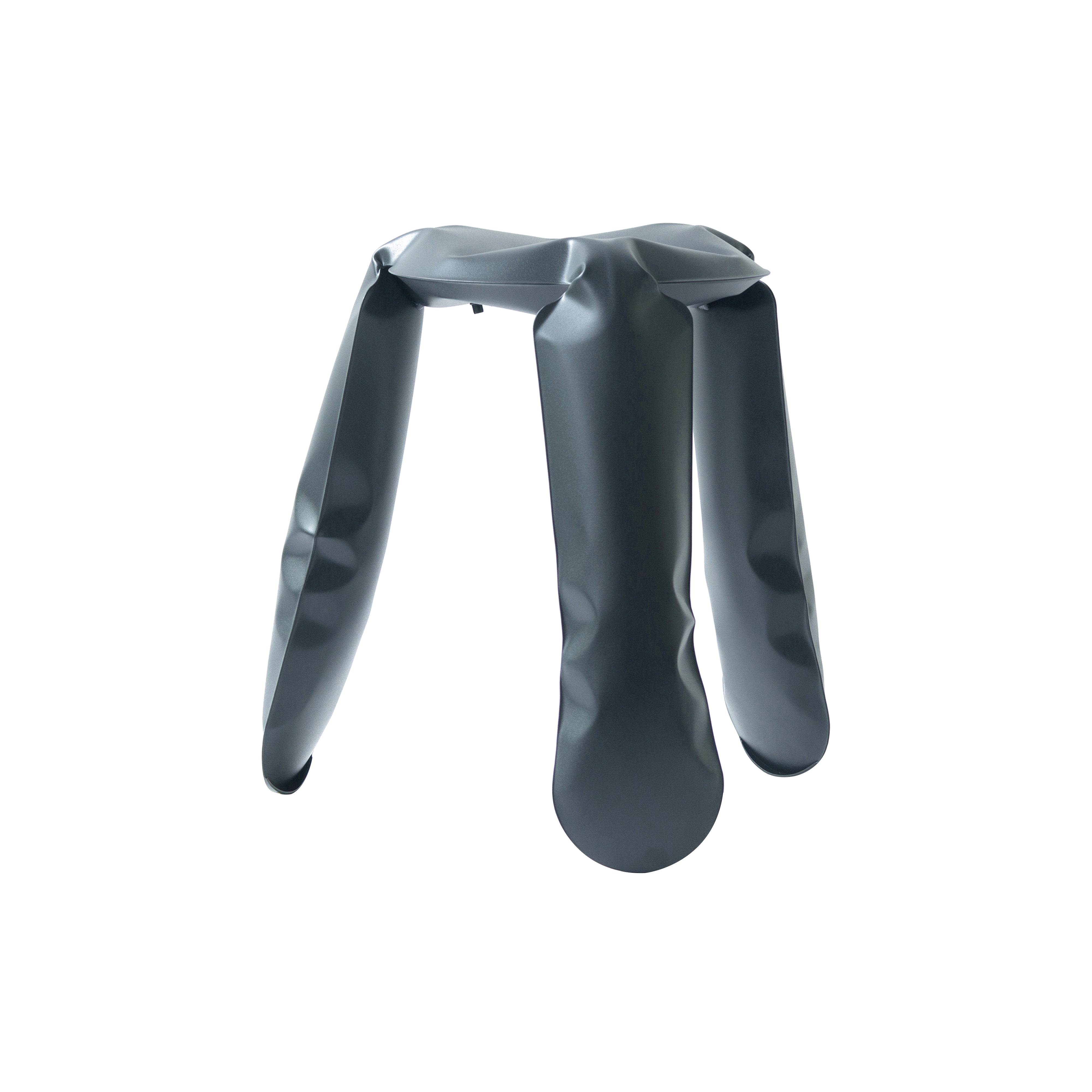 Plopp Stool Standard: Graphite Grey Carbon Steel